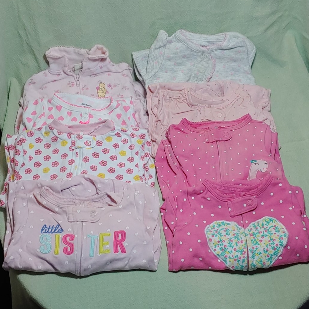 17 piece 0-3/3month baby girl bundle